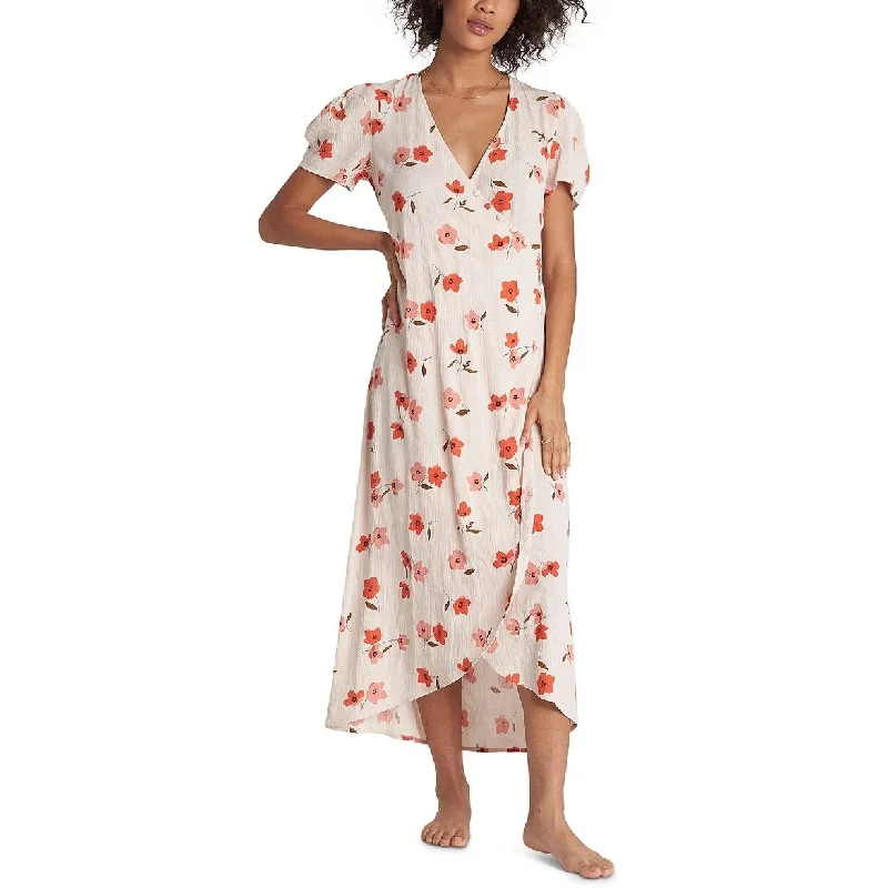 Weekend Wear Billabong Women's Floral Fields Dress Whisper White Size Large