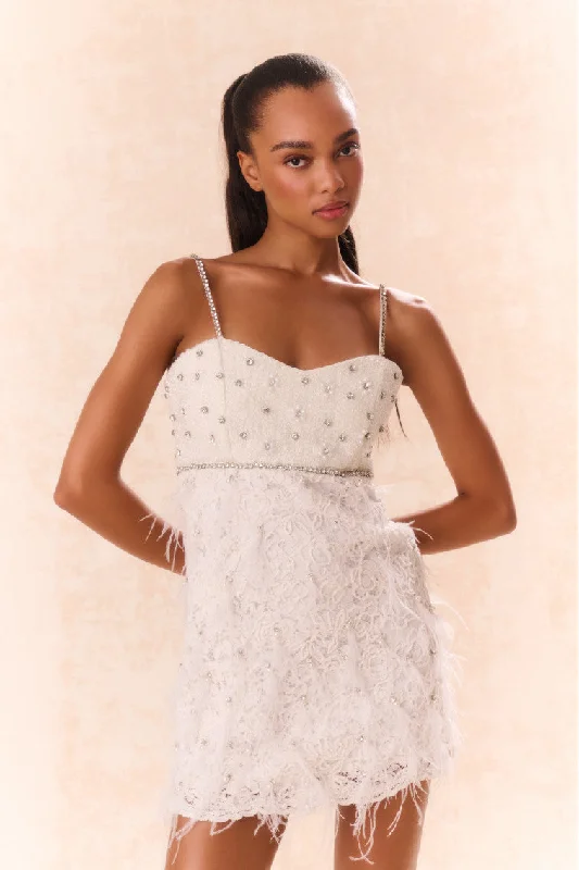 Daily Comfort Brianne Beaded Mini Dress