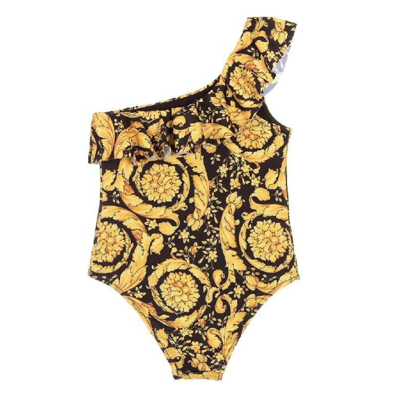 Street Fashion Black & Gold Swimsuit