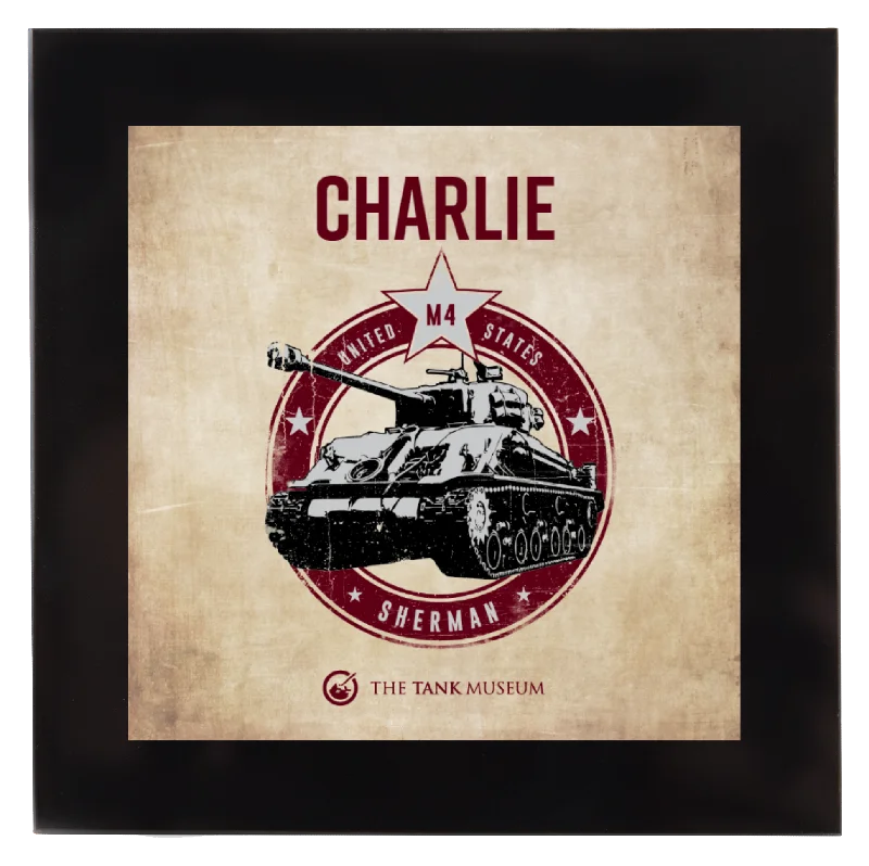 Noble And Elegant Sherman M4 Square Coaster