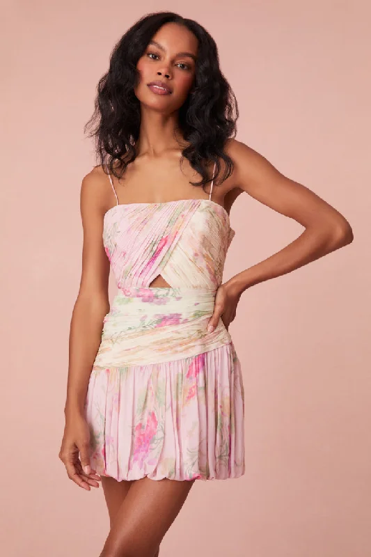 Classic Items Camonete Floral Party Mini Dress