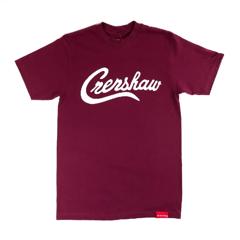 Casual Street Limited Edition Crenshaw T-Shirt - Burgundy/White