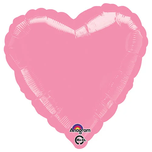 Cozy Shirts 17 inch HEART - METALLIC PINK