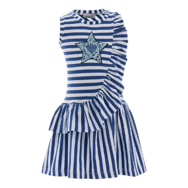 High-quality Styles Blue Stripe Dress