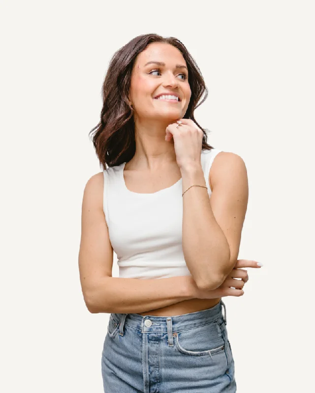 Light And Breathable Elegant Tank Halftee