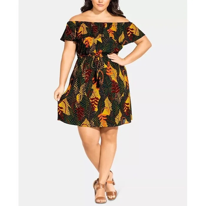 Comfortable Fashion Looks City Chic Women's Trendy Plus Size Florida Keys Dress Green Size 22 Comfortable Fashion Looks City Chic Women's Trendy Plus Size Florida Keys Dress Green Size 22