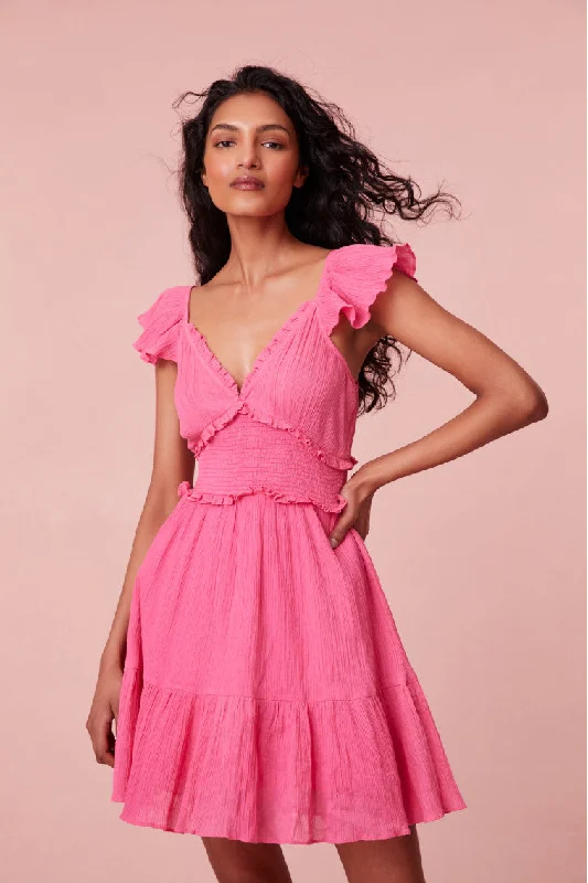 Urban Design Sense Ivella Smocked Mini Dress