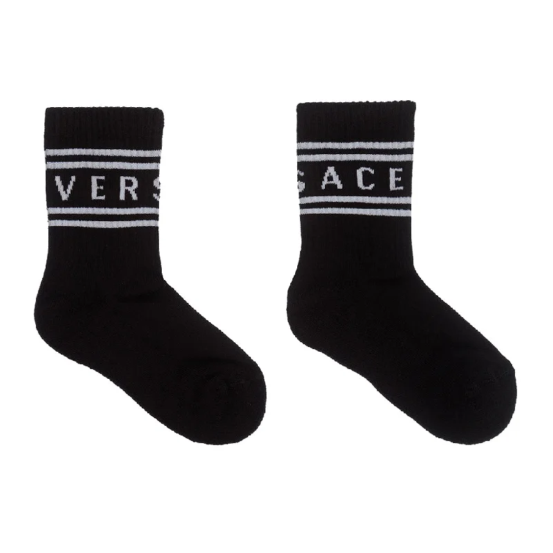 Lazy Style Black Logo Socks