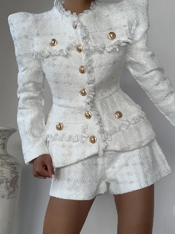 Dressing Tips SANDA Tweed Jacket & Shorts Set