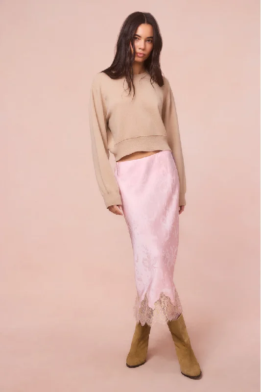 Printed Patterns Malina Silk-Blend Jacquard Maxi Skirt