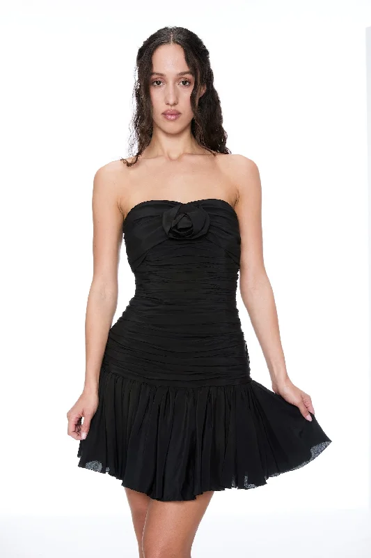 Personalized Outfit DIOR STRAPLESS BLACK MINI DRESS
