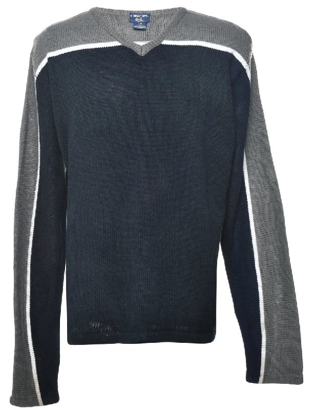 Versatile Outfits Two Tone Jumper - L
