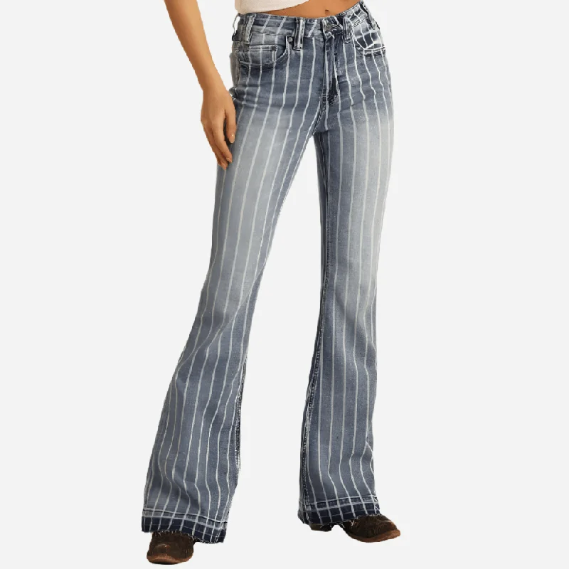 Basic Comfort Rock and Roll Denim Stripe Trouser Jeans