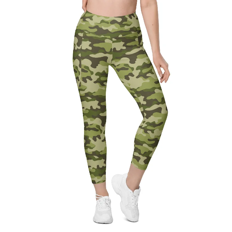 Exquisite Craftsmanship Classic Camo Leggings With Pockets