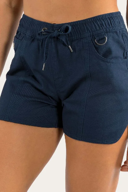 High-quality Styles Tora Womens Heavy Weight Ruggers - Dark Navy/Camel
