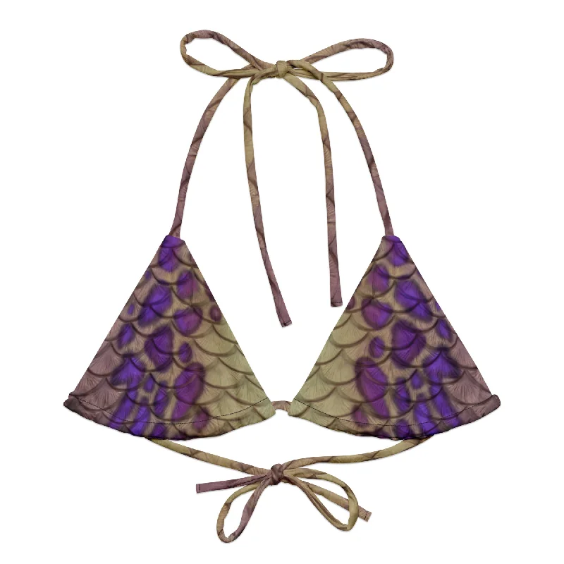 Versatile Itinerary Novaya recycled string bikini top