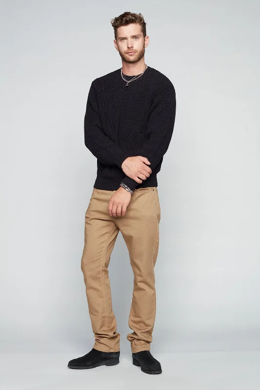 Cute Design FRANKIE (3035 Series) - 5 Pocket Straight Fit French Terry Pants - Beige Cute Design FRANKIE (3035 Series) - 5 Pocket Straight Fit French Terry Pants - Beige