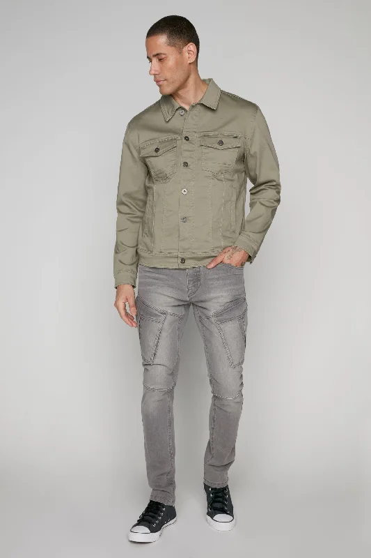 Smart Comfort 5 Pocket Slim Fit Pants - Light Grey Wash