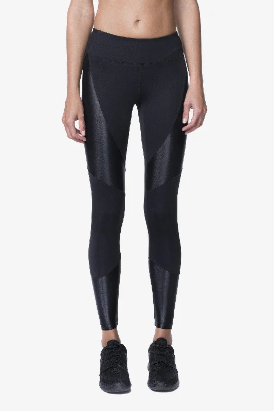 Design And Tailoring FORGE MID RISE LEGGING - BLACK