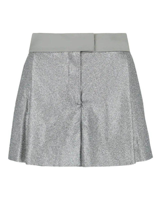 Lounge Wear Holiday Glitter Tuxedo Shorts
