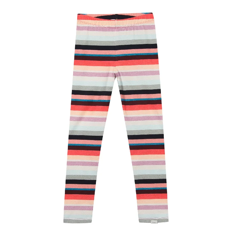 Classic Style Paul Smith Junior Girl Zebra Rainbow Striped Legging