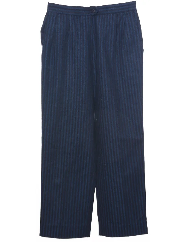 Cozy Sweaters Striped Pattern Trousers - W29 L26