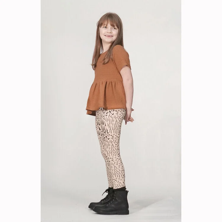 Must-have For Autumn And Winter Pattern Paper Scissors Roux Legging