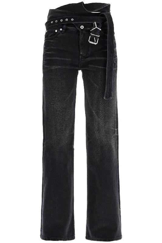 Street Charm Y Project Women's Bootcut Jeans With Criss-Cross