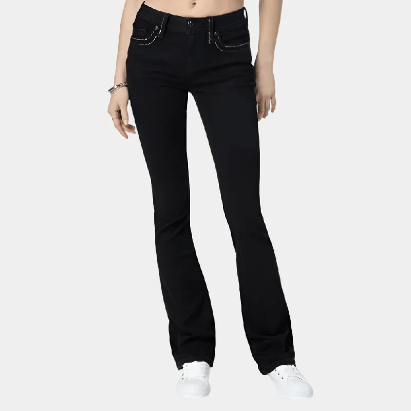 Retro Fashion Miss Me Black Bootcut Jeans