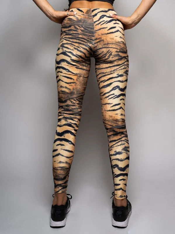 Energy Plan Women's Velvet Leggings | Tiger