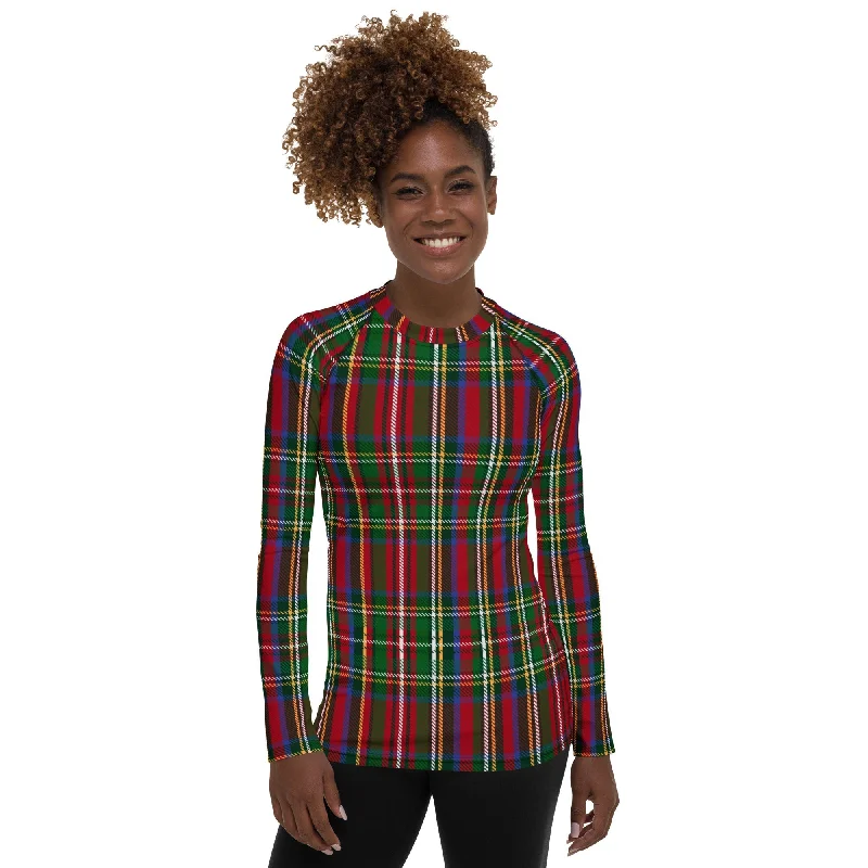 Fashionable Items Tartan Christmas Rash Guard