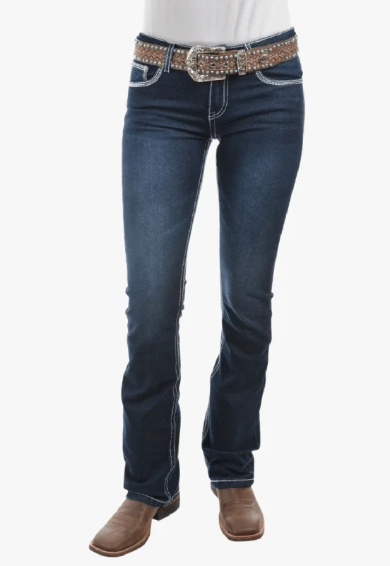 Beautiful Romance Pure Western Womens Hannah Bootcut Jean - 34 Leg