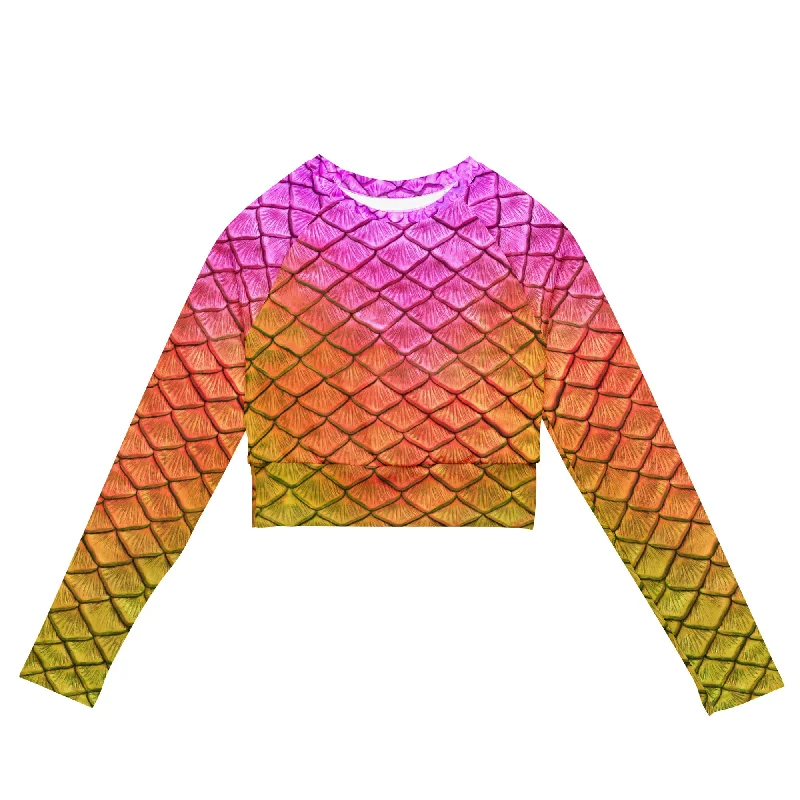 Autumn Selection Lilikoi Recycled cropped rash guard