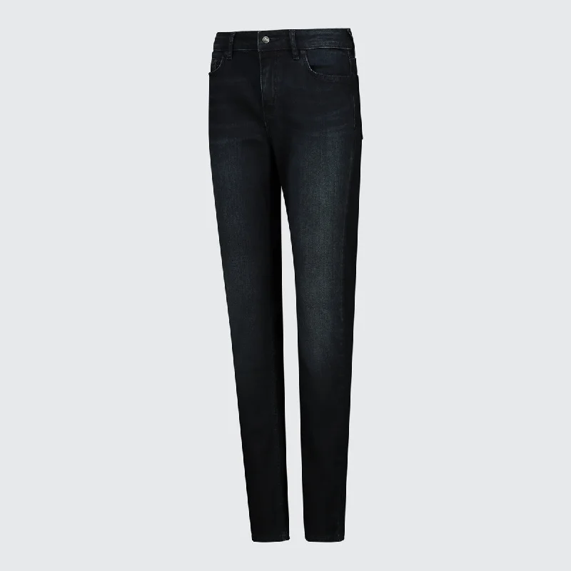 Youthful Vitality TSHEPO LADIES SKINNY ROYAL TAKALANI JEANS, BLUE BLACK