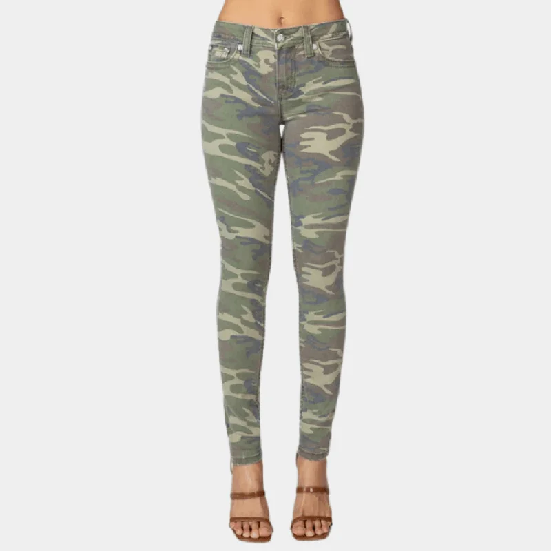 High Street Style Miss Me Camo Skinny Jeans