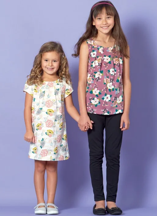Fashion Design McCalls Child Top, Dress, Leggings M7709