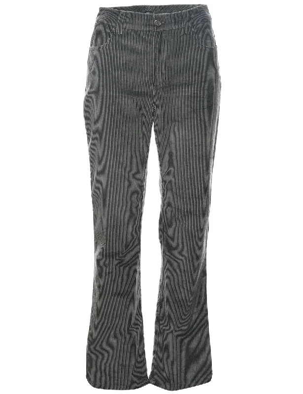 Lounge Chic Striped Boot Cut Trousers - W29 L30