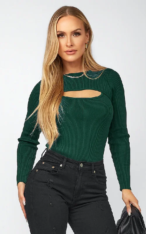 Street Fashion Jupiter Top - Emerald Green
