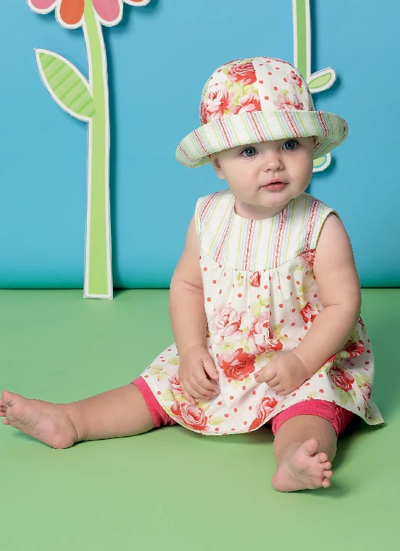 Short Design McCalls Baby's Dress, Panty's, Leggings M7342
