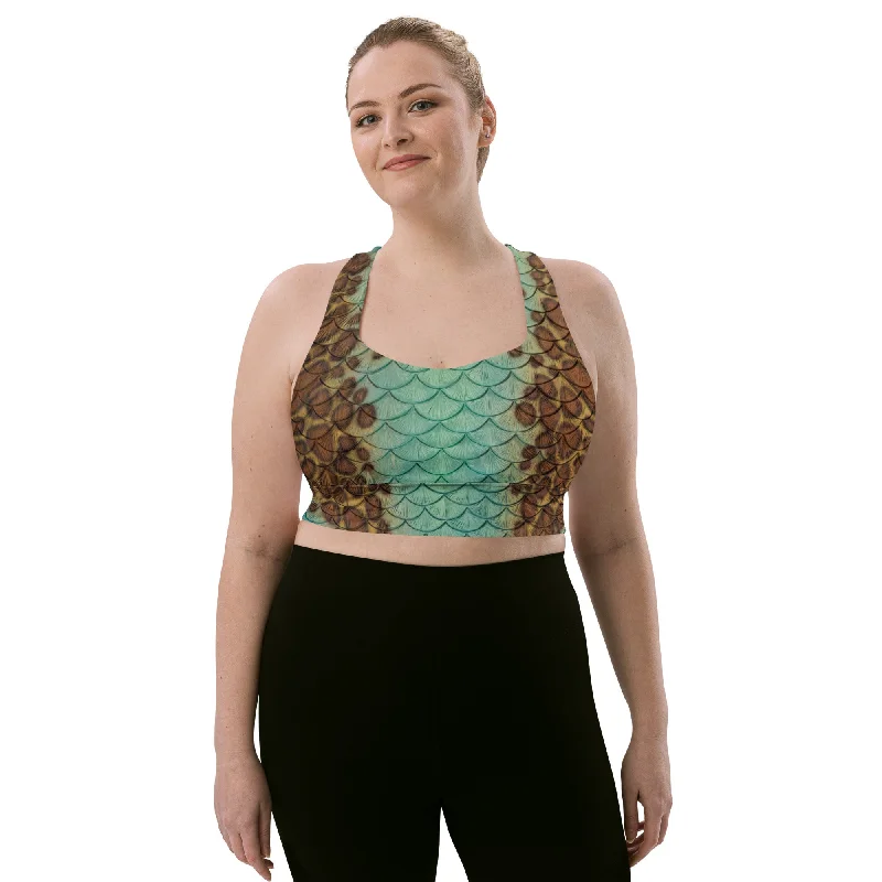 Comfortable Fashion Mirage Longline sports bra