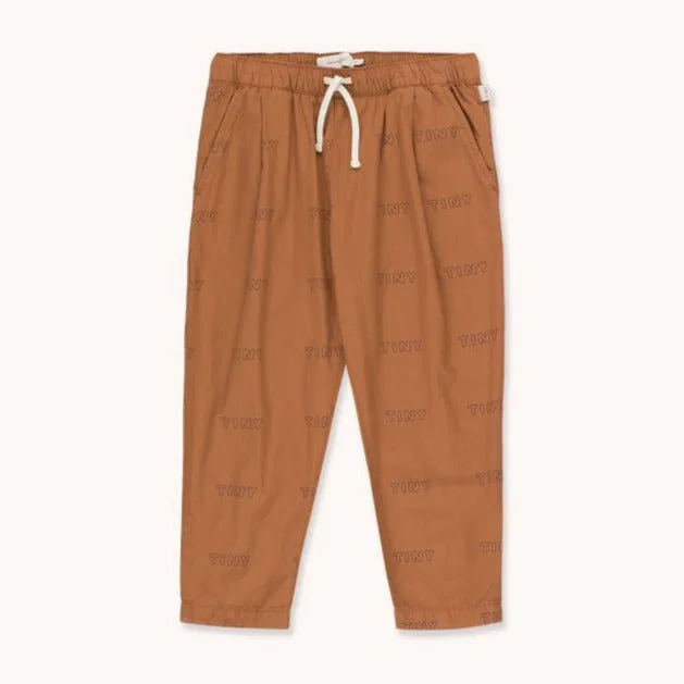 Lazy Home TINYCOTTONS Kids "TINY" PLEATED PANT in cinnamon/light navy 176
