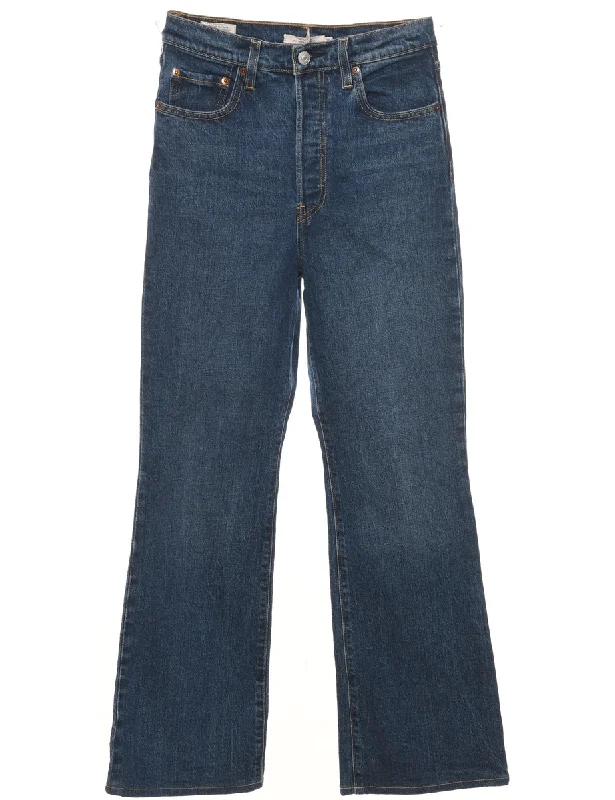 Elegant Fit Wide Boot Cut Medium Wash Levi's Jeans - W27 L30