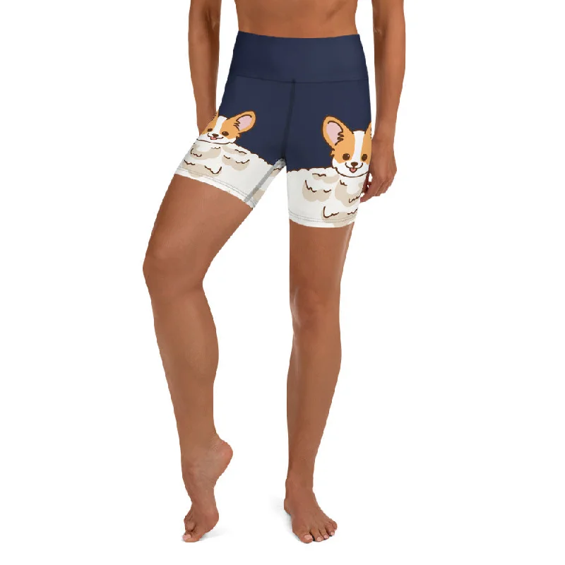 Fashion Elements Corgi Design Yoga Shorts