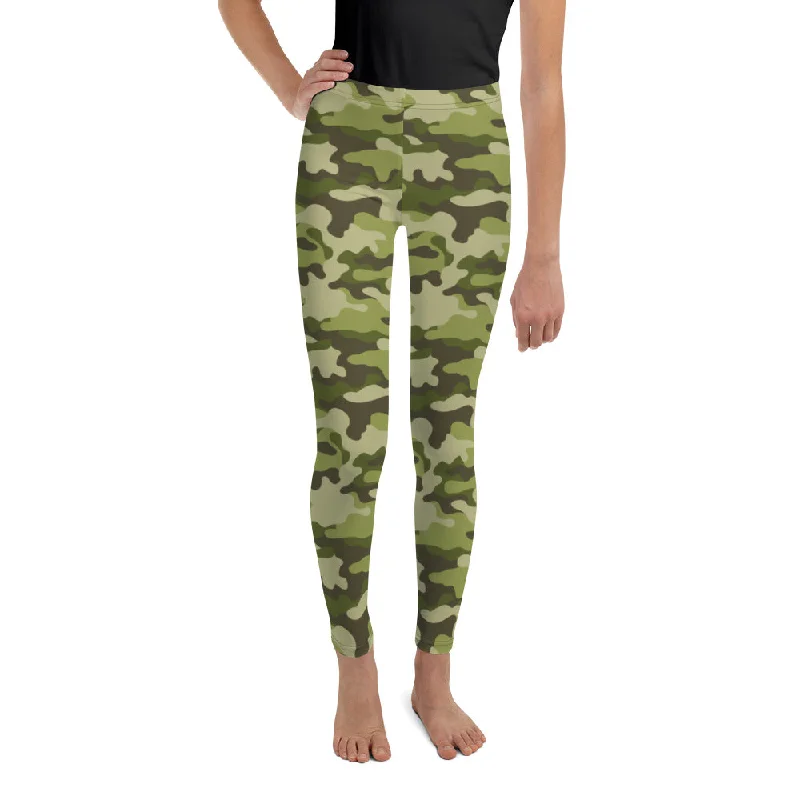 Romantic Data Classic Camo Youth Leggings