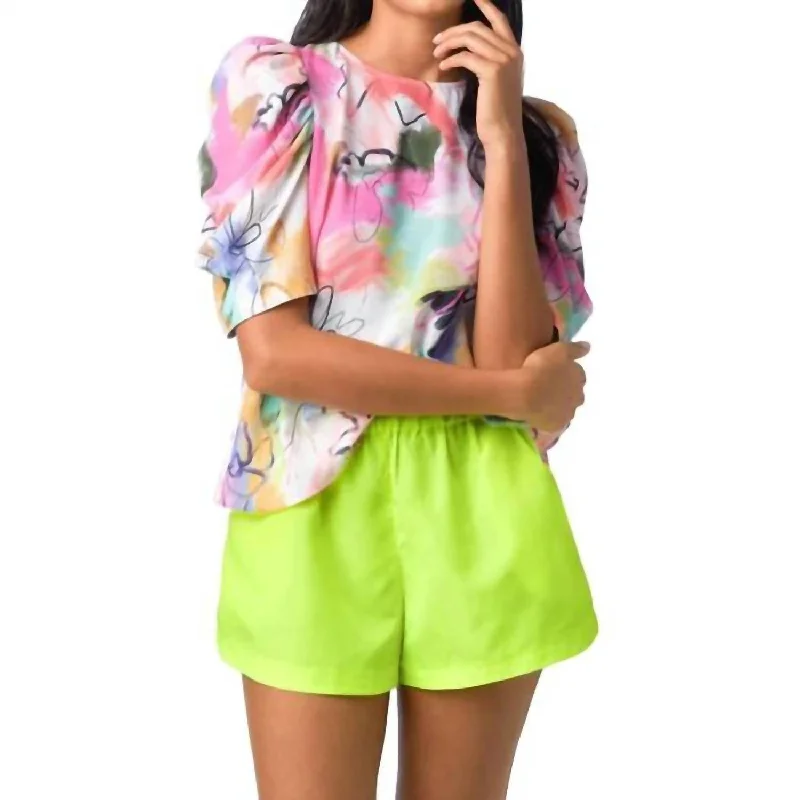 Sports Design Calan Short In Electric Lime