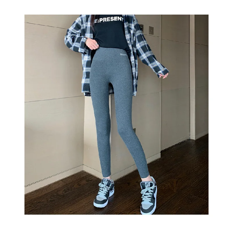 Practical Style Ladies Winter High Waist Velvet Leggings