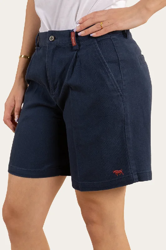 Casual And Casual Parkes Womens Heavy Weight Work Short - Dark Navy