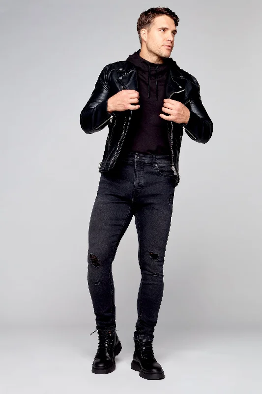 Basic Version 5 Pocket Slim Fit Pants - Vintage Black