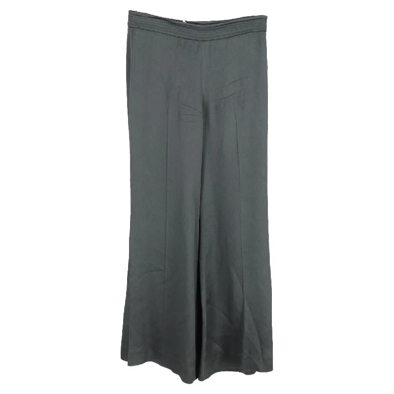 Fashionable And Versatile Etro Trousers in Grey Acetate