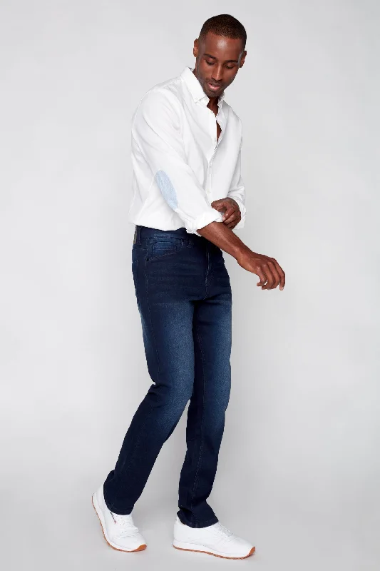 Warm Layers FRANKIE (3035 Series) - 5 Pocket Straight Fit Jeans - Dark Indigo Rinse Warm Layers FRANKIE (3035 Series) - 5 Pocket Straight Fit Jeans - Dark Indigo Rinse